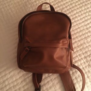 Mini leather backpack